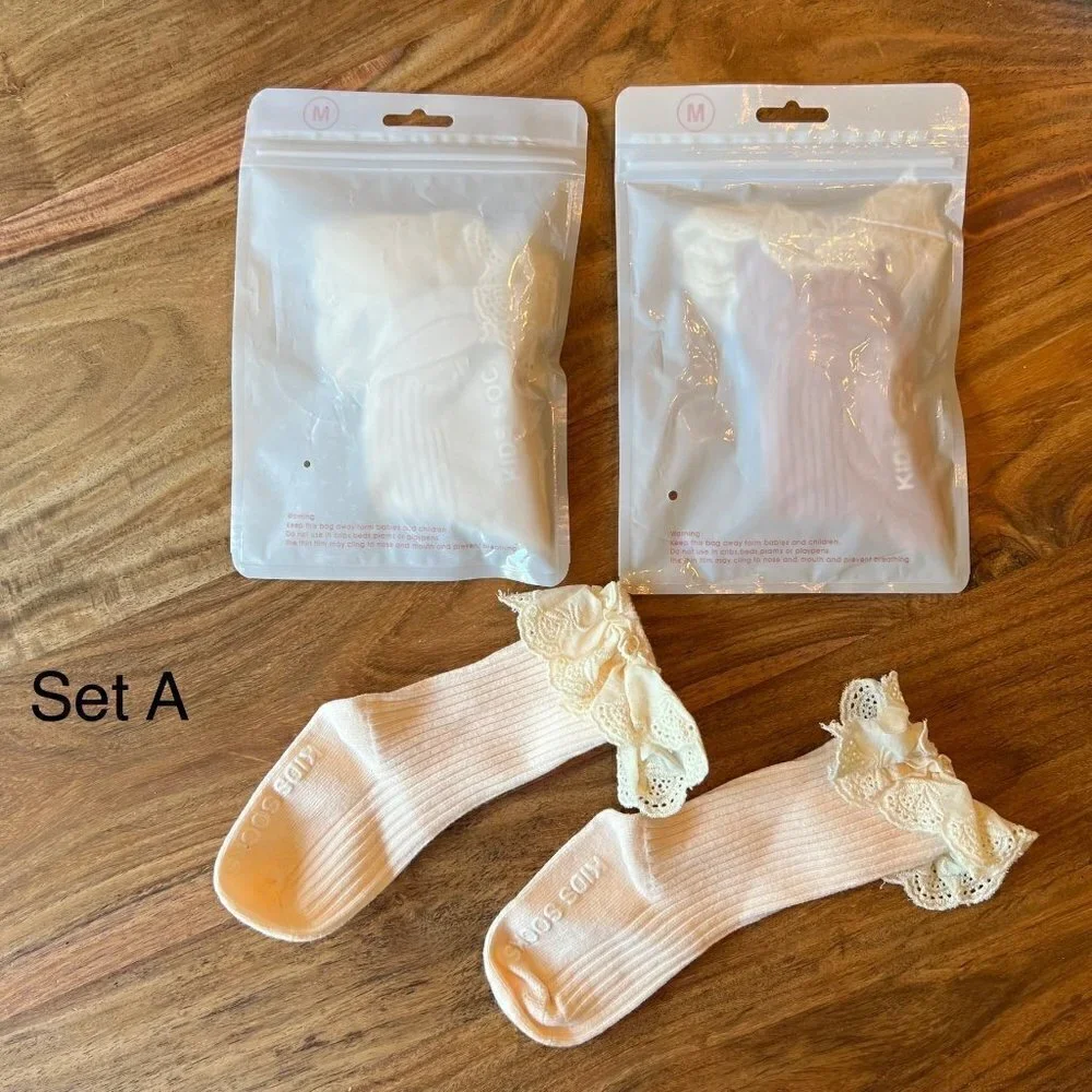 Eyelet Socks Bundle x3 Set A